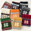 Warm Knitted Scarf Double-Sided Winter Wool Scarves New Neck Warmer  Women
