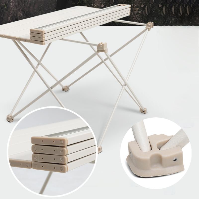 Foldable Camping Tables Aluminum Alloy Lightweight Folding Table Compact Picnic Desk for Fishing Picnic BBQ Durable