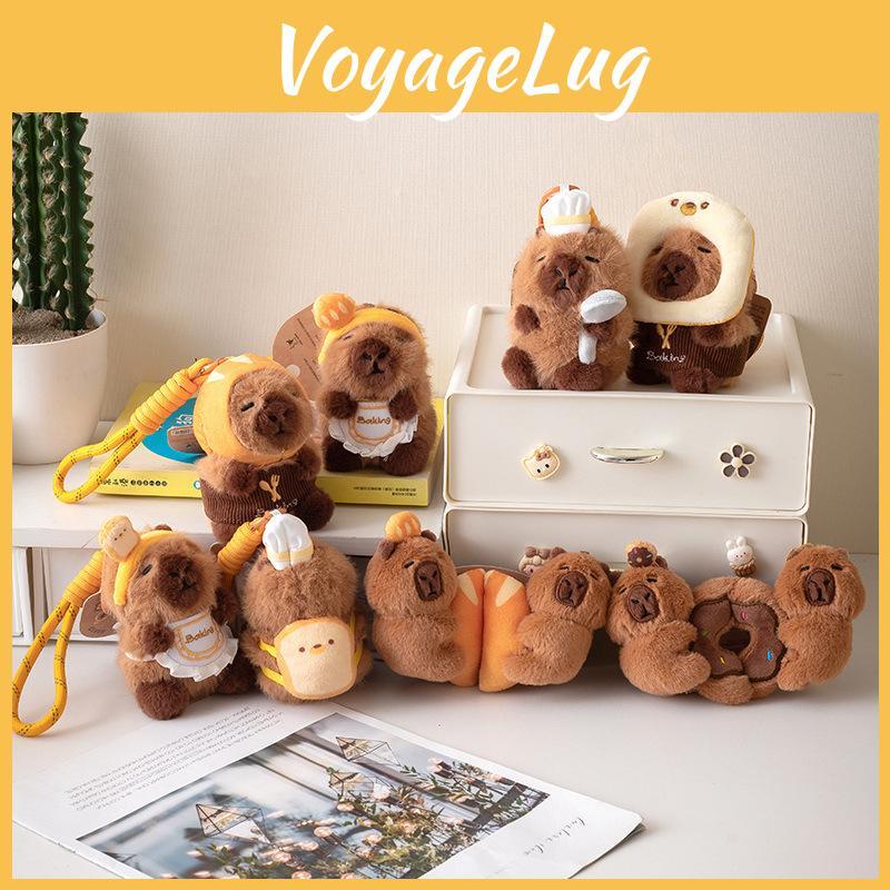 Capybara Plush Keyring Unique Hanging Decoration Made From Pp Cotton For Animal Fans