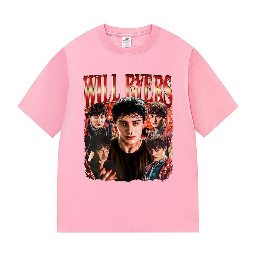 Tv Series Will Byers Graphic T Shirt Mens Vintage High Quality Fashion Tshirts Man 100 Cotton Short Sleeve TShirt Streetwear