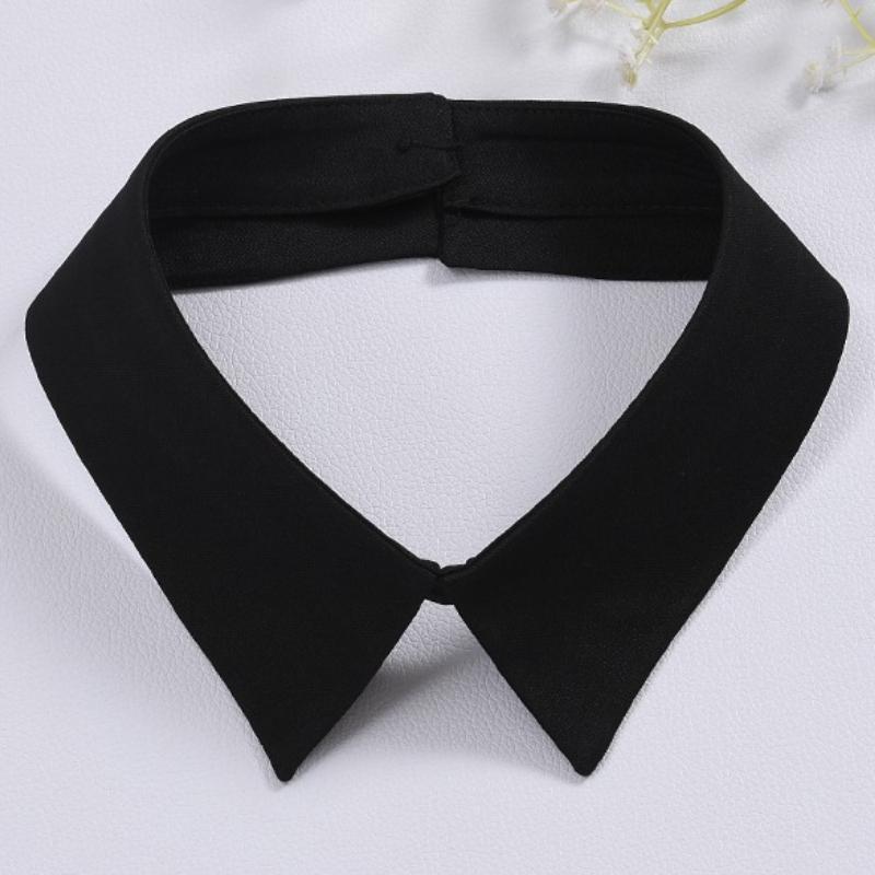 Męskie Gładkie Garnitury Formalne Fałszywy Kołnierzyk dla Kobiet Klapa Krawat Kołnierzyki Fałszywe Zdejmowany Odpinany Kołnierzyk Krawaty Kołnierzyki Faux