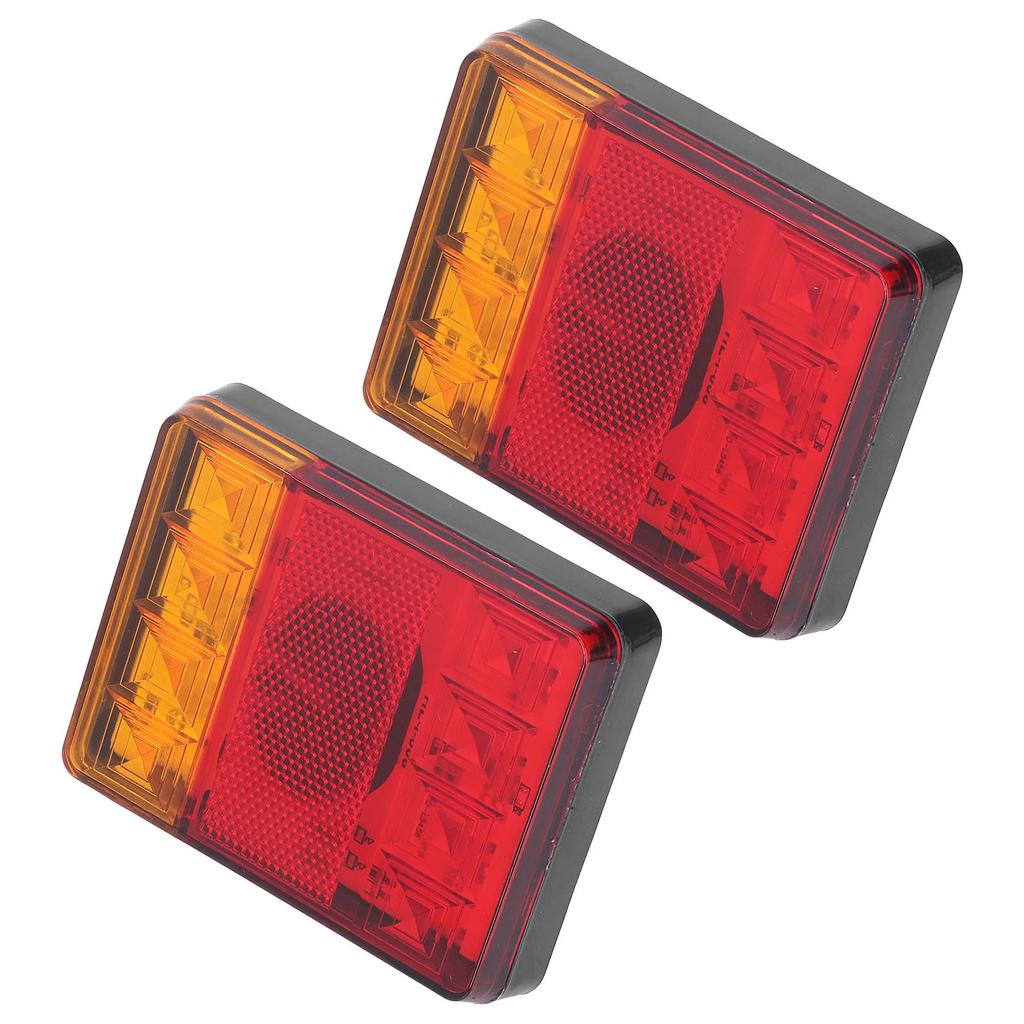 2pcs Tail Light 12V 8LED Rear Brake Light Turn Signal Lamp for Trailer Caravan UTE Camper ATV