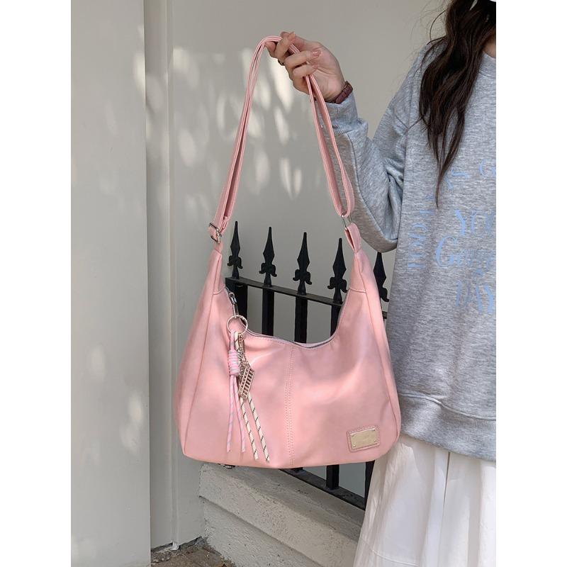 Geantă Casual de Mare Capacitate pentru Femei Nouă la Modă de Primăvară Geantă Tote Stil Colegiu Navetistă de Umăr Tip Crossbody