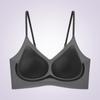 Ice Silk Beautiful Back Soft Support Sling Seamless Bra Light and Breathable Fixed Cup Gathered and Closed Sub-breast Vest Bra