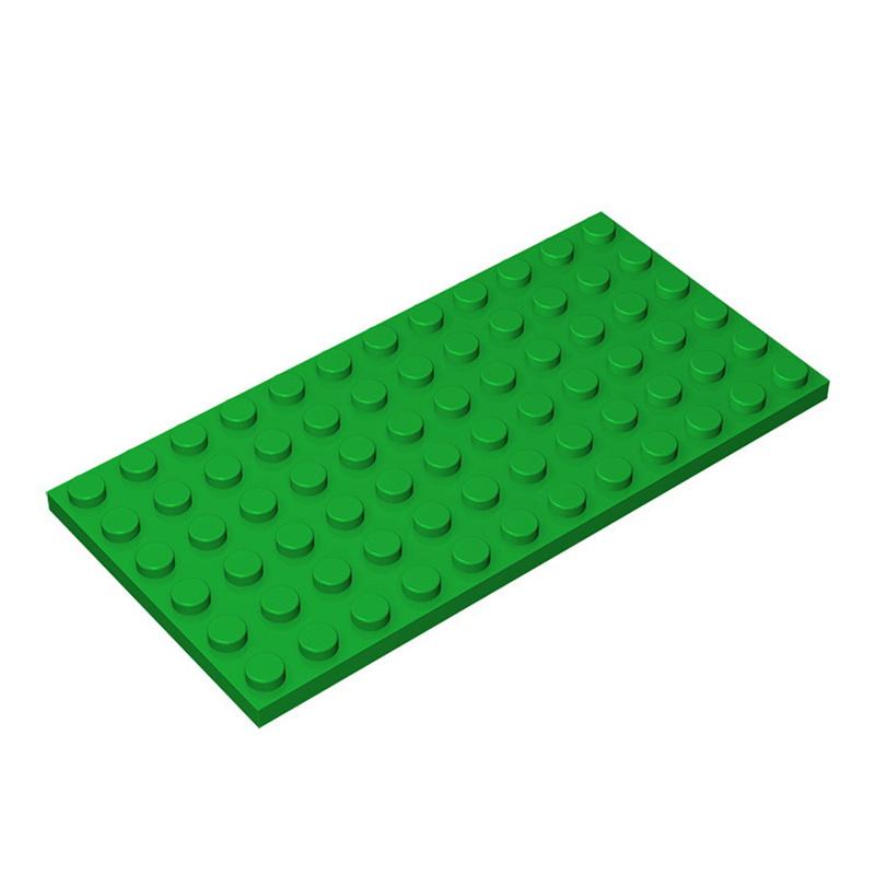 

10 Pieces 3028 6X12 Dots Base Plate Classic Style DIY Build DIY City Figures Building Up Bricks Bricks Parts Compatible with 3028 Children Kids Toy 10pcs