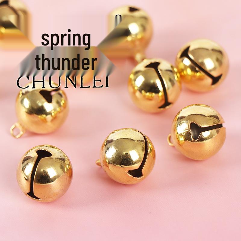 18mm Imitation Gold Bell Pendant for Jewelry or Pet Collar