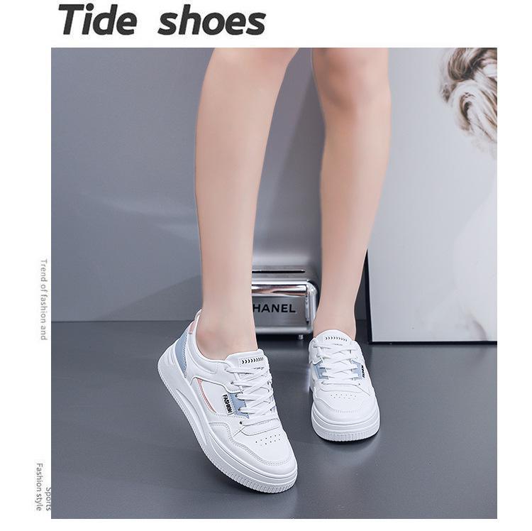 Жіноче дихаюче біле весняне взуття - легкі повсякденні кросівки для бігу QR-663