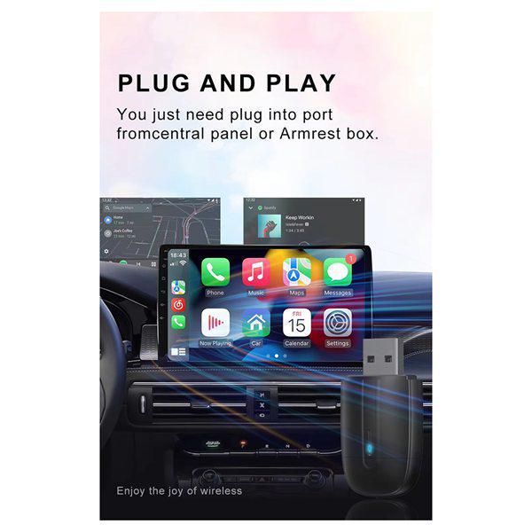 Dual-Head CarPlay Box: Wired to Wireless Apple/Android Auto Converter (2026 Model) Standard