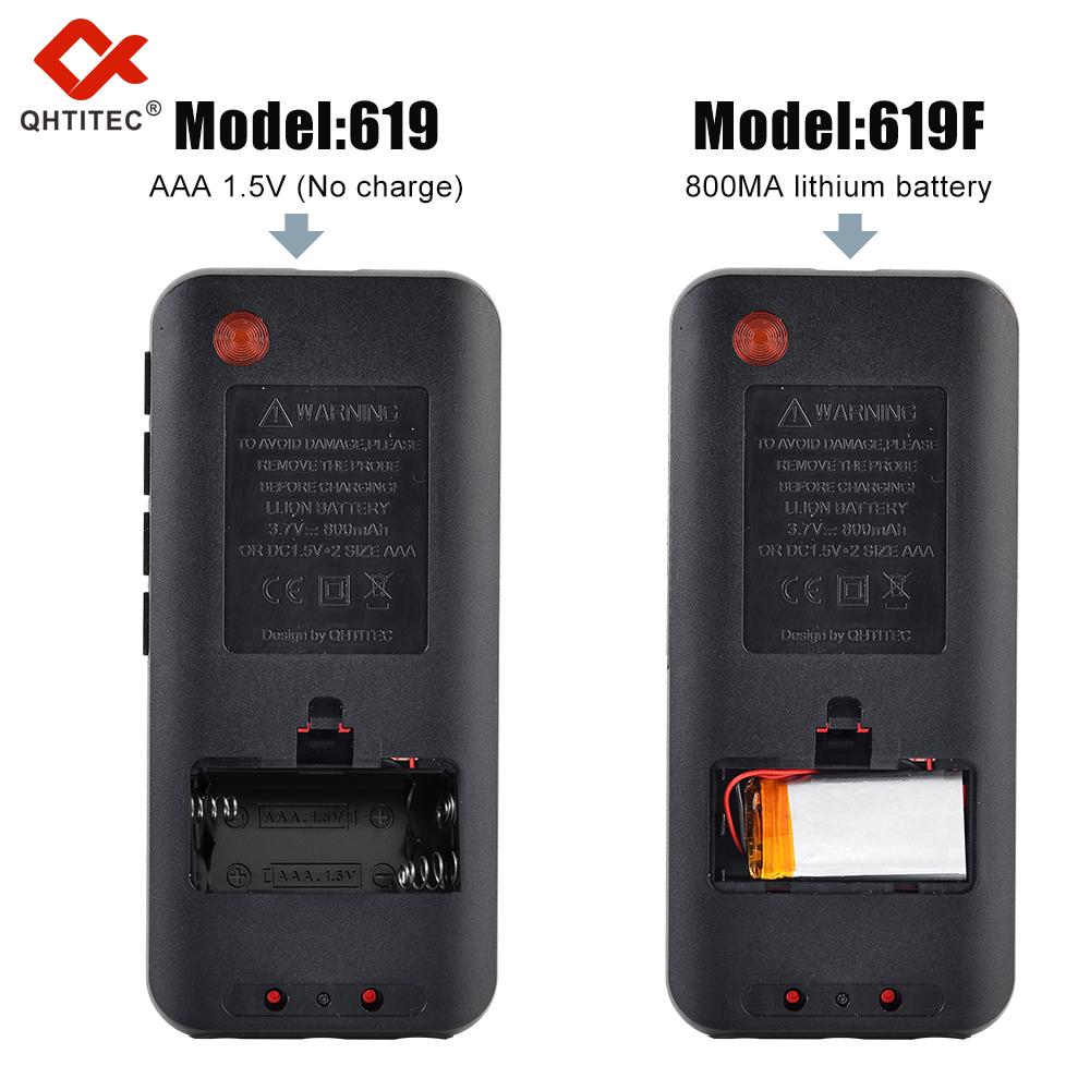 QHTITEC Digital Multimeter Smart Electrician Tester T-RMS DC AC Voltage Capacitance Ohm Hz NCV Professional Multitester