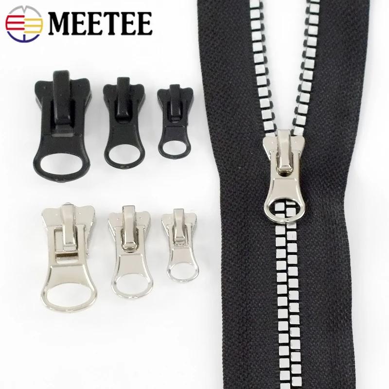 5-50 Sztuk Meetee #3 #5 #8 Suwak do zamka żywicznego Torba Zamki do odzieży Główka ściągacza Zestaw naprawczy zamka Zamiennik Akcesoria do szycia