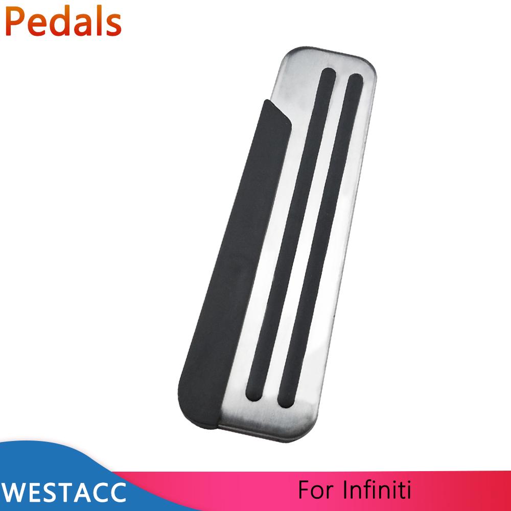 Autopedale Gasbremsauflage Pedalabdeckung für Infiniti Q50 Q50L QX70 Q70 Q60 G35 G37 EX35 EX37 FX35 FX37 FX50