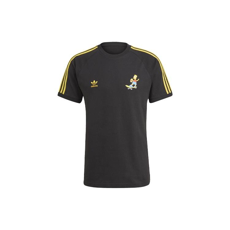 adidas originals x The Simpsons Men s Stripes Print Black HA5815 XS