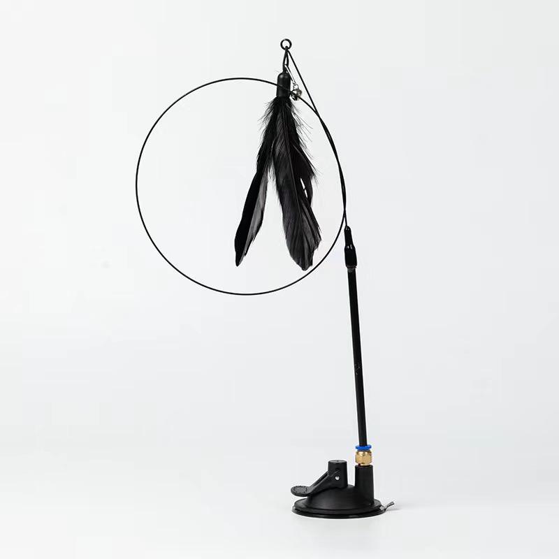 Jucărie detașabilă cu ventuză pentru pisici, tip teaser, pentru joacă individuală și ameliorarea plictiselii