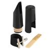 Clarinet Mouthpiece Kit with Ligature Reed Plastic Cap Black Musical Instrument Accessory