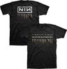 Nova Camiseta Preta Autêntica Nine Inch Nails Downward Spiral Album NIN Logo Banda Camiseta Unissex