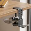 MultiPurpose 360degree Rotatable Headphone Stand Hanger With Strong Carbon Steel Clamp Fit Up To 6.8cm Table Thickness