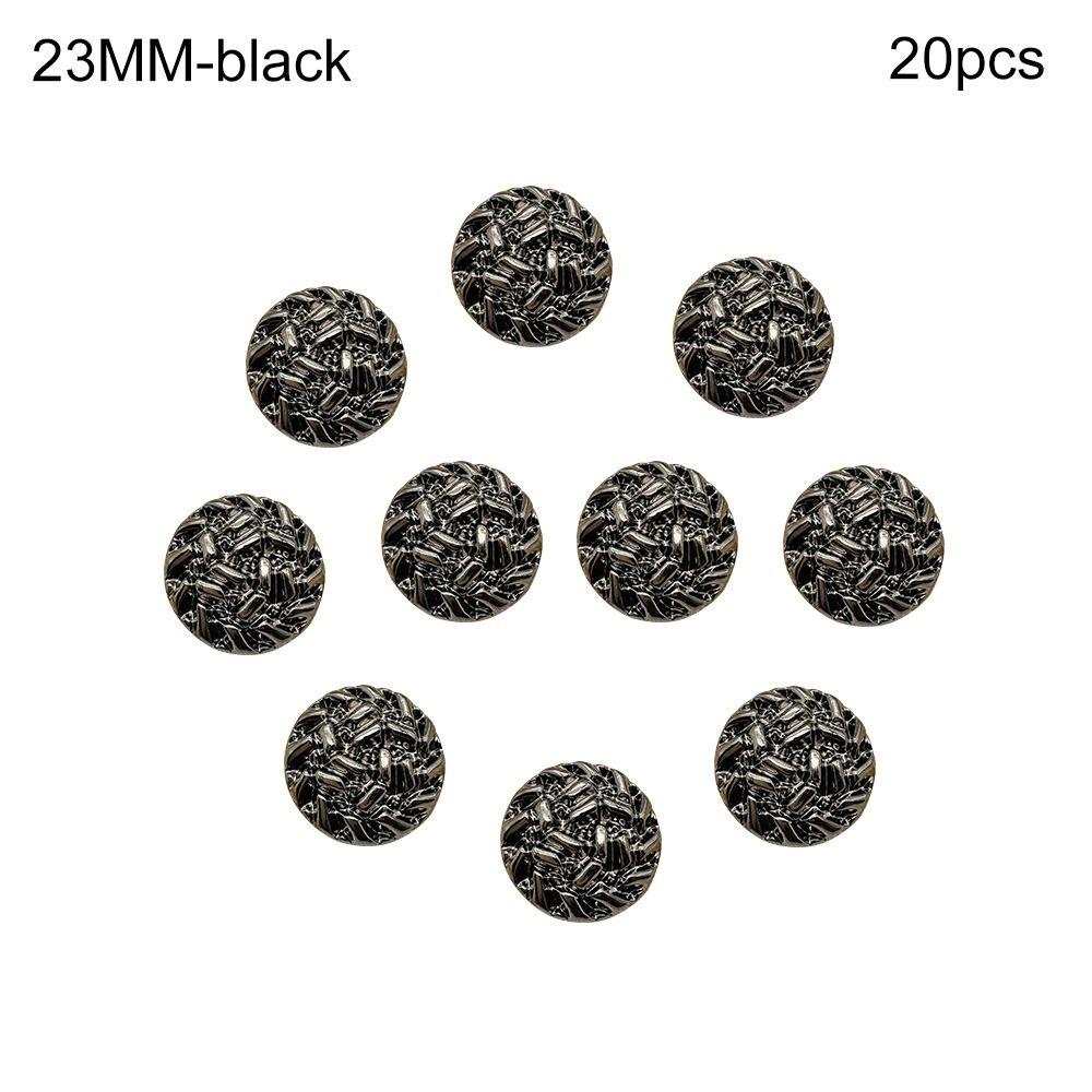 

Fashion Clothing Decoration DIY Sewing Accessories Metal Buttons Decoration Buttons Shirt Buttons black-20pcs-23MM