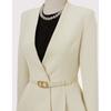 Win Women S claSSic Peplum collarleSS Jacket