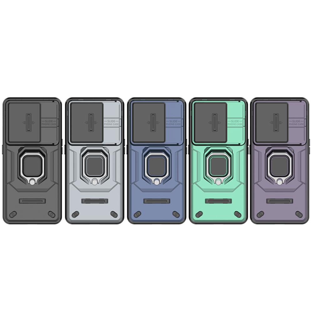 For OPPO Realme C61 C63 Case Luxury Ring + Movable Window Back Cover Armor Case For OPPO Realme Narzo N63 C 61 C 63 Phone Case