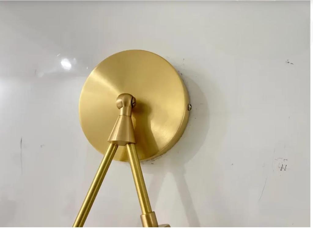 Brass Wall Sconce Vanity Light Fixture Mid Century Modern Wall Lamp Bathroom Mirror Light New Home Gift Dual Cone Sconce Home Decor Lighting