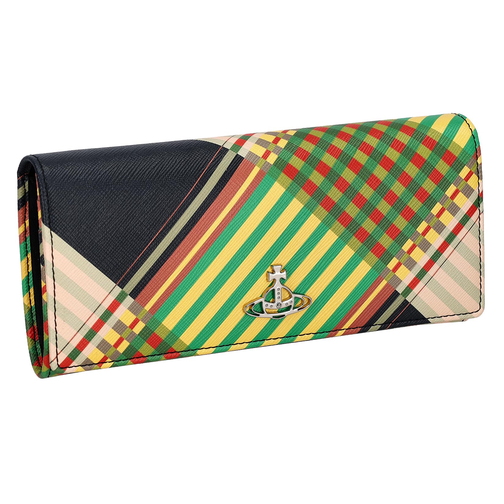 

Vivienne Westwood SAFFIANO TARTAN COMBAT TARTAN Long Wallet (51120005U) Women s [Used]