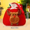 Santa Claus Snowman Elk Bell Gift Bag Christmas Gift Bag Candy Bag Snowflake Crisp Drawstring Bag