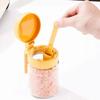 3PCS Sealed Glass Seasoning Can Food Grade Salt Container 2 In 1 Glass Spice Bottle  Camping