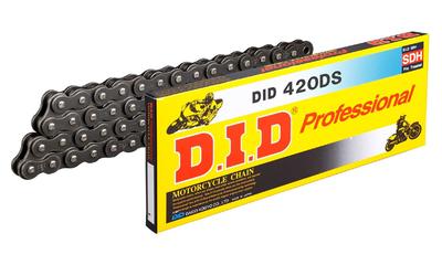 D.I.D 420DS-118RB Motorcycle Chain with Clip Joint Steel Reinforced Chain for Motorcycles
