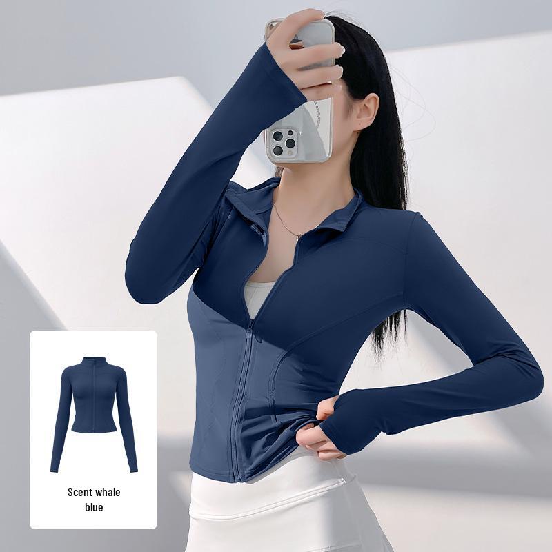 

Женская приталенная спортивная куртка с воротником-стойкой Juyi Hall XL