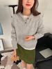 Women's 100% Wool Hoodie Sweater - Autumn/Winter Thick, Loose, Casual Knit Jacket