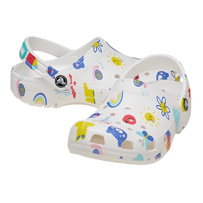 Crocs casual and comfortable non-slip and wear-resistant children's sandals white children's model