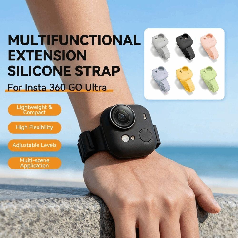 Shockproof Wristband Silicone Sports Camera Accessories for Insta360 GO Ultra Outdoor Activities