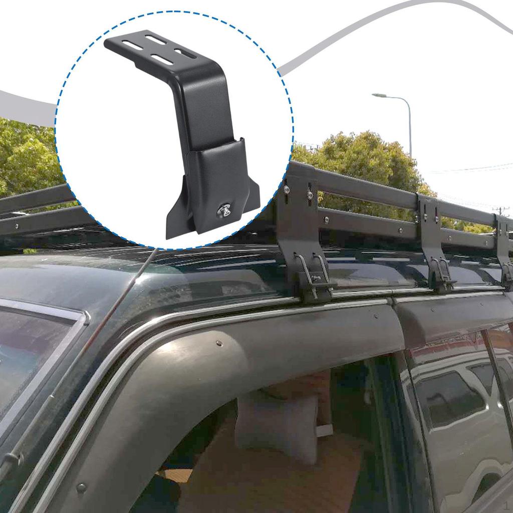 Car Gutter Mount Roof Rack Bracket Adjustable Versatile Easily Install Heavy Duty