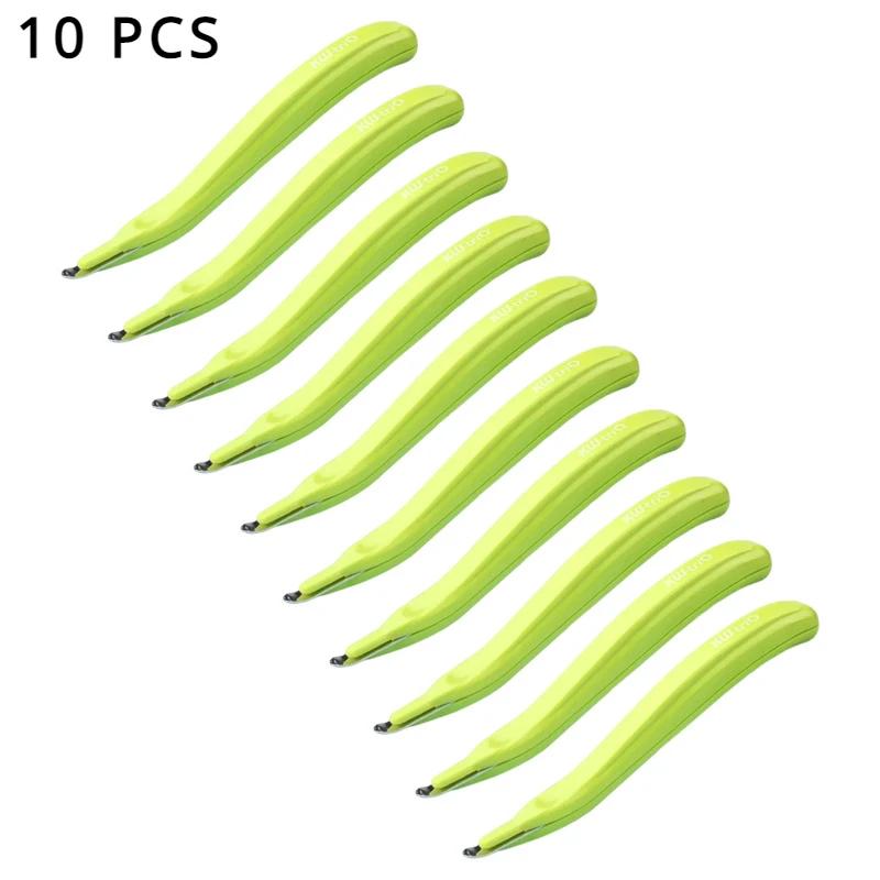 10 PCS KW-TRIO Portable Magnetic Staple Remover Push Style Less Effort Staples Removal Tool Office School Supplies Stationery