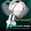 360° Rotation Water Saving Flow Turbofan Hydraulic Injection High Pressure Sprayer Shower Head Bathroom Accessories