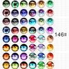 50Pcs 681012Mm Doll Glass Eye Round Dragon Cat Eyes In Pairs Flatback Cabochons Decoration Keychain Diy Accessories