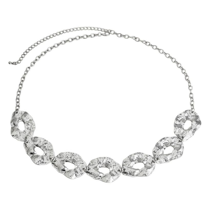 Fashionable Irregular Circle Waist Chain Necklace With Adjustable Metal Chain For Women Grunge And Steampunk Style