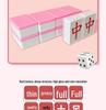 Compact Mini Mahjong Tiles - Hand-Rubbed Mahjong Set for Outdoor Camping, Dormitory, or Party Interactive Board Game.