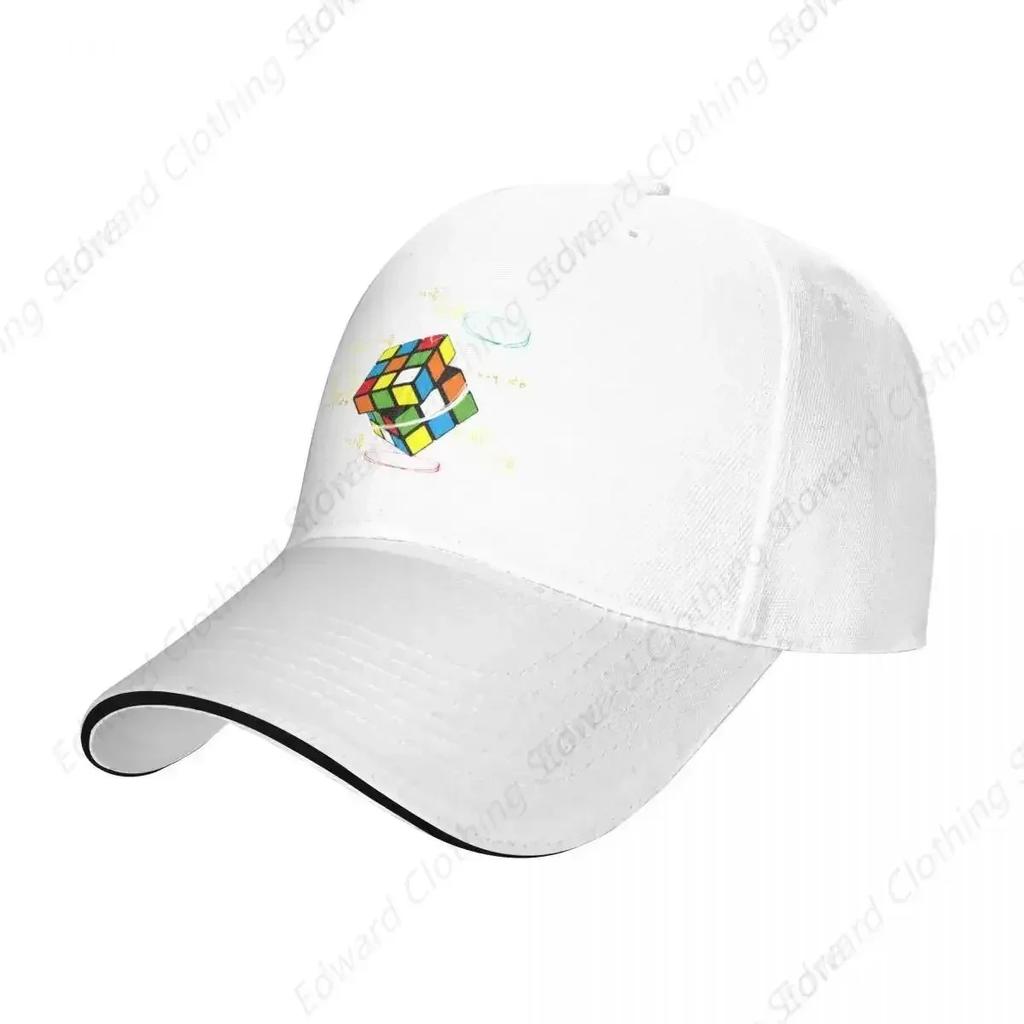 Math Rubik Rubics Player Cube Baseball Caps Casual Math Lovers Sandwich Hats Men Women Adjustable Caps Hat Sport