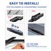 RHD Front Windshield Wiper Blades For BYD Seal EK 2022 - 2025 Windscreen Window Accessories 2013 2015 2018 2019 2020 2021