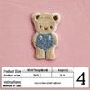 Na Style Stickerei: Niedliche Bären-Haarspange & Hasen-Aufnäher-Sticker