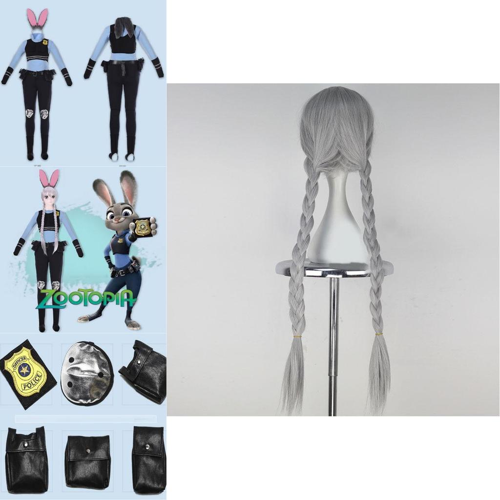 Premium Quality Zootopia Rabbit Bunny Officer Judy Hopps Cosplay Costume For Parties