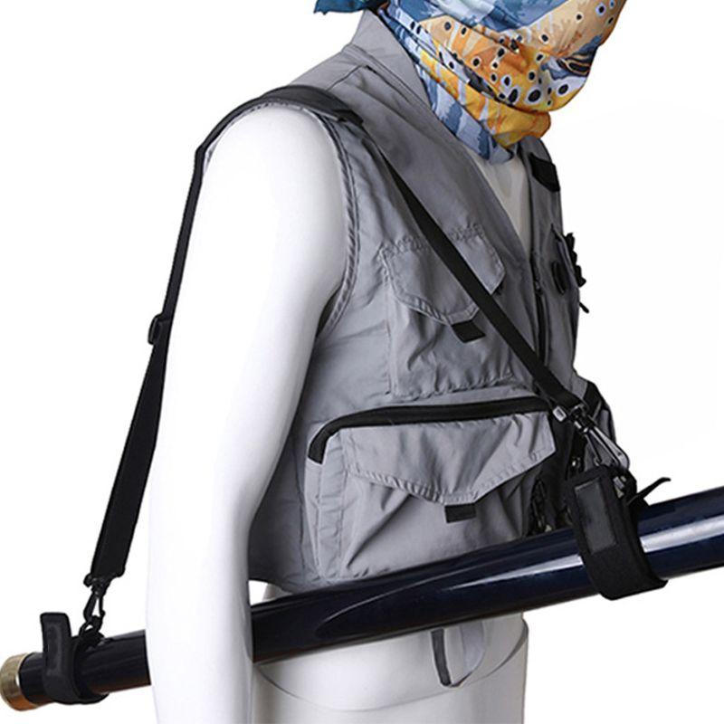 Angelrute Stange Tragegurt Sling Band Verstellbarer Ruten Schultergurt Rutenhalter