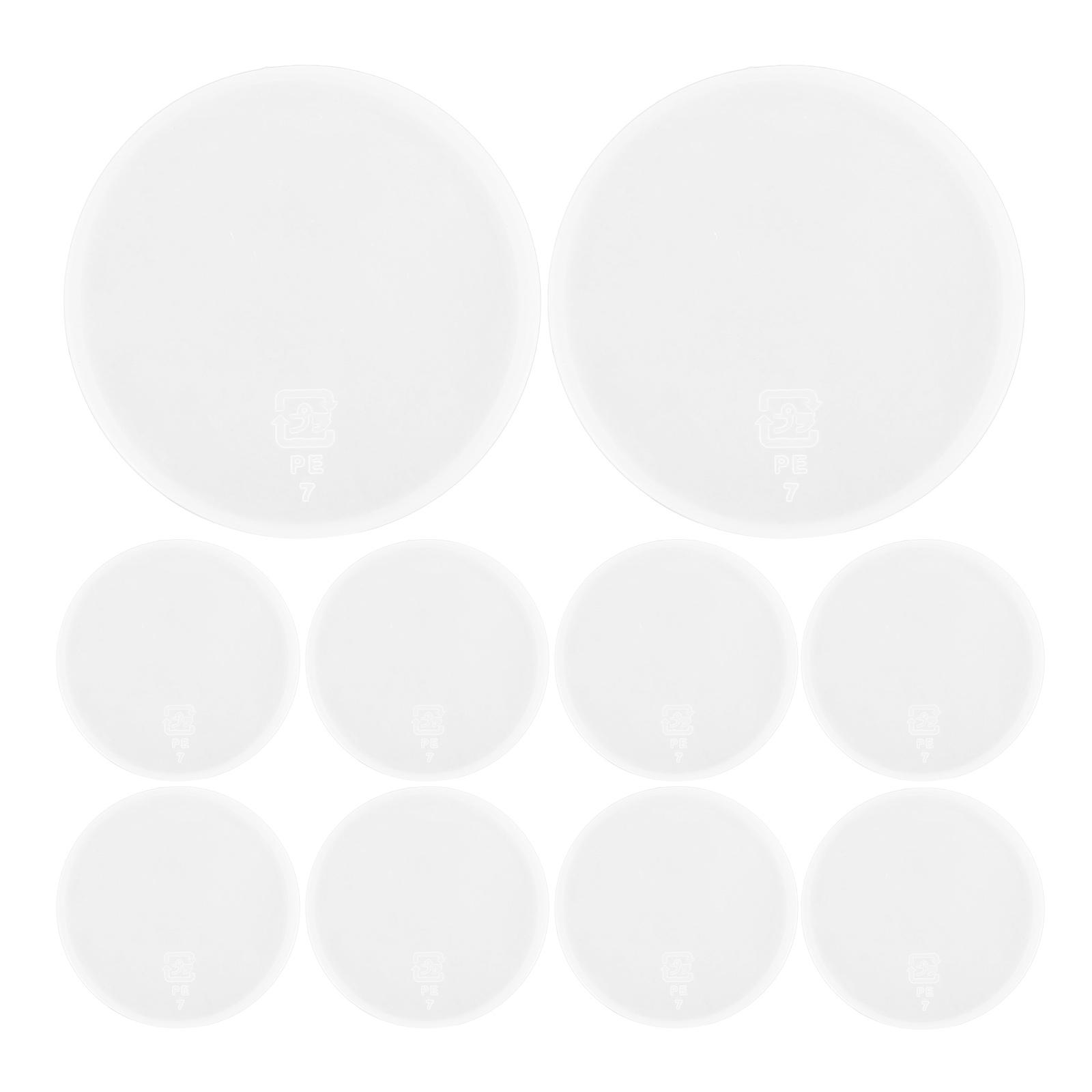 

50 Pcs Yogurt Jar Lids Bottle Caps Straw Hole Glass Containers Plastic Storage Jars Household Bottles Lids Practical Jar белый