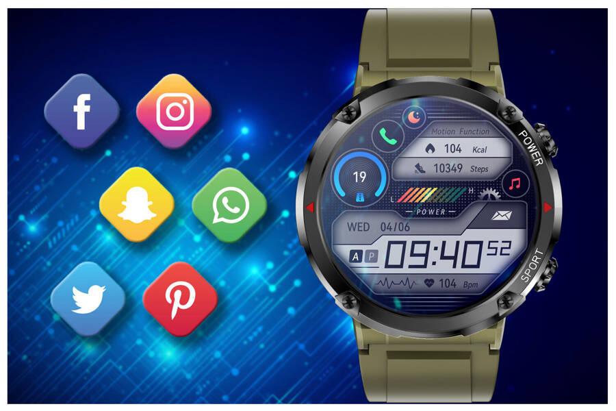 Montre Intelligente Homme Gravity Gt21-7 - Appel Bluetooth, Bracelet Supplémentaire (Sg025G)