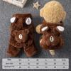 Winter Pet Clothes Thick Warm Plush Dog Coat Jacket with Zipper for Small Dogs Cats Cozy Fleece Jumpsuit Chihuahua Costume 5