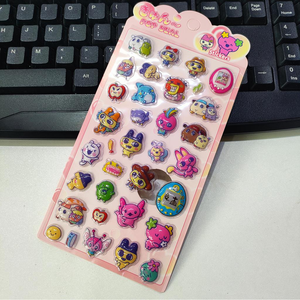 2026 3D Relief Hollow Stickers - Cute Cartoon Anime Stickers Waterproof Children's Laptop Decoration and Anime Fan Gifts