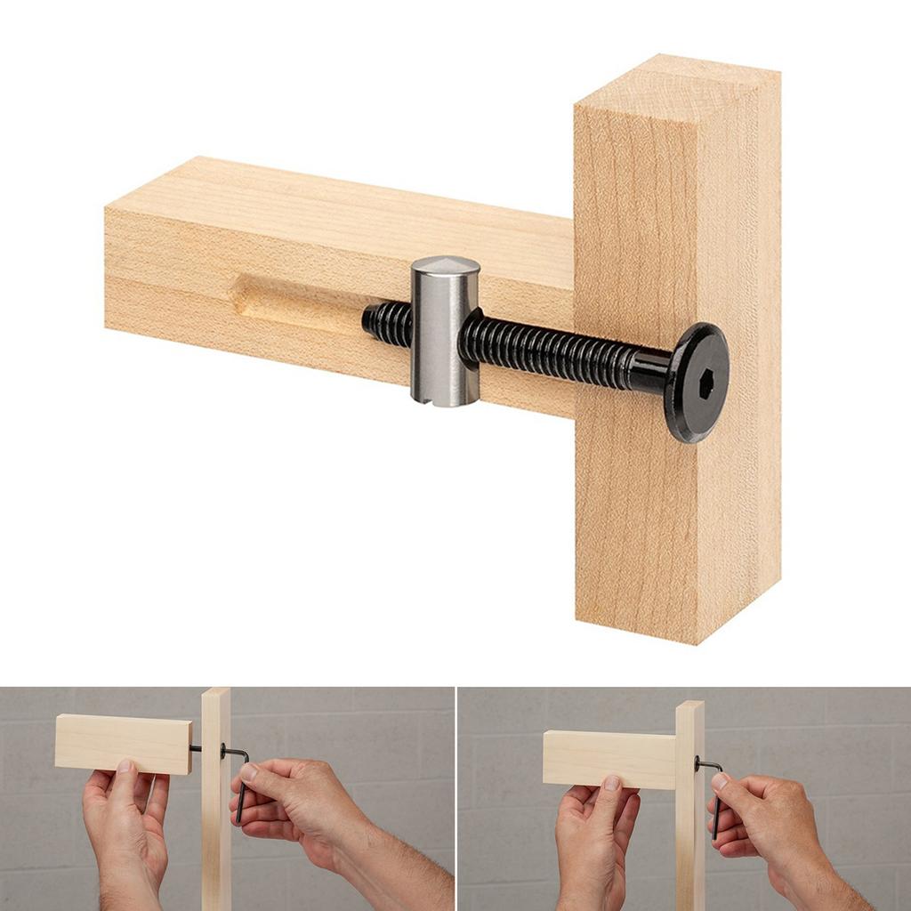 Woodworking Drill Guide Hole Puncher Locator 2 In 1 Doweling Jig For Furniture Connecting Installation Household