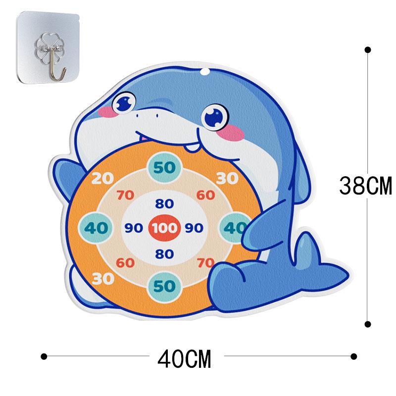 Whale Ball Gun Sticky Target Shooting Toy for Parent-Child Interaction