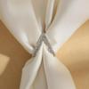 Elegant Silk Scarf Brooch - Three-Ring Design for Women